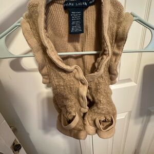 Ralph Lauren Women's Beige Cardigan Vest